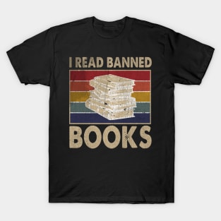 I Read  Books Week Librarian Freedom Reader Nerd T-Shirt